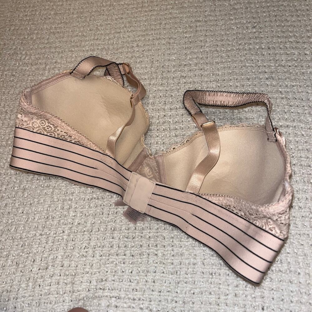 Stella McCartney Floral Lace Underwire Lightly Padded Bra In Pink Size 36C (F) - Picture 6 of 9